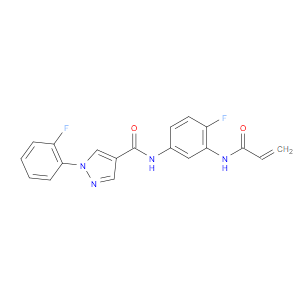 N-[4-FLUORO-3-(PROP-2-ENAMIDO)PHENYL]-1-(2-FLUOROPHENYL)-1H-PYRAZOLE-4-CARBOXAMIDE - Click Image to Close