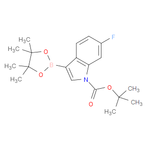 TERT-BUTYL 6-FLUORO-3-(4,4,5,5-TETRAMETHYL-1,3,2-DIOXABOROLAN-2-YL)-1H-INDOLE-1-CARBOXYLATE