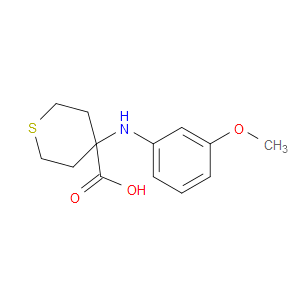 4-[(3-METHOXYPHENYL)AMINO]THIANE-4-CARBOXYLIC ACID