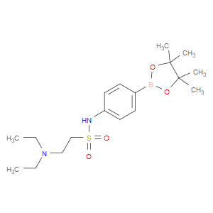 ETHANESULFONAMIDE, 2-(DIETHYLAMINO)-N-[4-(4,4,5,5-TETRAMETHYL-1,3,2-DIOXABOROLAN-2-YL)PHENYL]-