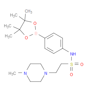 1-PIPERAZINEETHANESULFONAMIDE, 4-METHYL-N-[4-(4,4,5,5-TETRAMETHYL-1,3,2-DIOXABOROLAN-2-YL)PHENYL]-