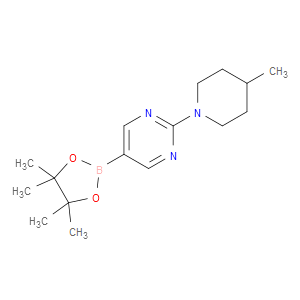 2-(4-METHYLPIPERIDINO)PYRIMIDINE-5-BORONIC ACID PINACOL ESTER