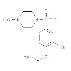 1-((3-BROMO-4-ETHOXYPHENYL)SULFONYL)-4-METHYLPIPERAZINE - Click Image to Close