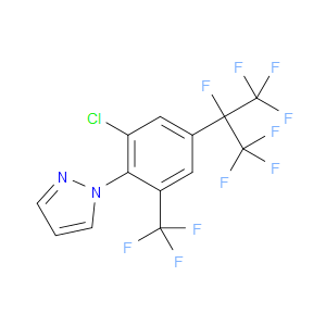 1-(2-CHLORO-4-(PERFLUOROPROPAN-2-YL)-6-(TRIFLUOROMETHYL)PHENYL)-1H-PYRAZOLE