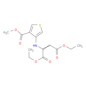 DIETHYL 2-((4-(METHOXYCARBONYL)THIOPHEN-3-YL)AMINO)BUT-2-ENEDIOATE - Click Image to Close