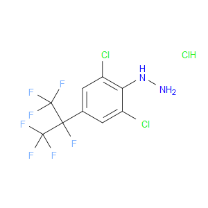 (2,6-DICHLORO-4-(PERFLUOROPROPAN-2-YL)PHENYL)HYDRAZINE HCL