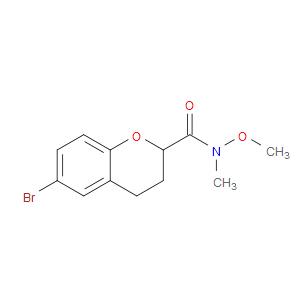 6-BROMO-N-METHOXY-N-METHYLCHROMAN-2-CARBOXAMIDE