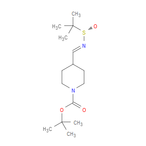 (S)-TERT-BUTYL 4-(((TERT-BUTYLSULFINYL)IMINO)METHYL)PIPERIDINE-1-CARBOXYLATE