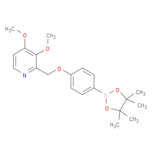 3,4-DIMETHOXY-2-[[4-(4,4,5,5-TETRAMETHYL-1,3,2-DIOXABOROLAN-2-YL)PHENOXY]METHYL]PYRIDINE