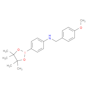 BENZENEMETHANAMINE, 4-METHOXY-N-[4-(4,4,5,5-TETRAMETHYL-1,3,2-DIOXABOROLAN-2-YL)PHENYL]-