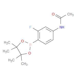 N-(3-FLUORO-4-(4,4,5,5-TETRAMETHYL-1,3,2-DIOXABOROLAN-2-YL)PHENYL)ACETAMIDE