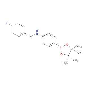 N-(4-FLUOROBENZYL)-4-(4,4,5,5-TETRAMETHYL-1,3,2-DIOXABOROLAN-2-YL)ANILINE - Click Image to Close