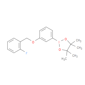 1,3,2-DIOXABOROLANE, 2-[3-[(2-FLUOROPHENYL)METHOXY]PHENYL]-4,4,5,5-TETRAMETHYL- - Click Image to Close