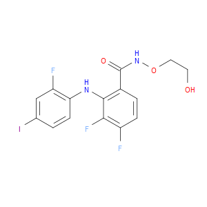 3,4-DIFLUORO-2-[(2-FLUORO-4-IODOPHENYL)AMINO]-N-(2-HYDROXYETHOXY)BENZAMIDE