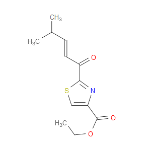 ETHYL 2-(4-METHYLPENT-2-ENOYL)THIAZOLE-4-CARBOXYLATE - Click Image to Close