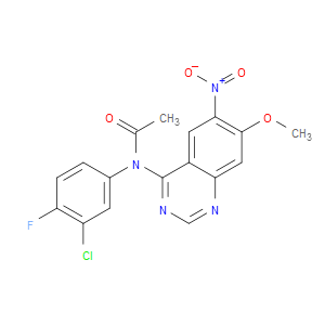 N-(3-CHLORO-4-FLUOROPHENYL)-N-(7-METHOXY-6-NITROQUINAZOLIN-4-YL)ACETAMIDE