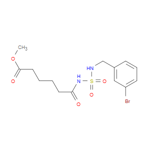METHYL 6-((N-(3-BROMOBENZYL)SULFAMOYL)AMINO)-6-OXOHEXANOATE - Click Image to Close
