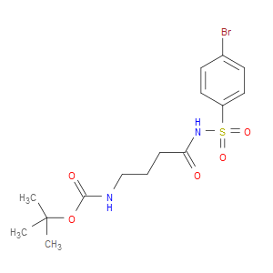 TERT-BUTYL (4-(4-BROMOPHENYLSULFONAMIDO)-4-OXOBUTYL)CARBAMATE