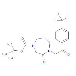 TERT-BUTYL 3-OXO-4-(2-OXO-2-(4-(TRIFLUOROMETHYL)PHENYL)ETHYL)-1,4-DIAZEPANE-1-CARBOXYLATE