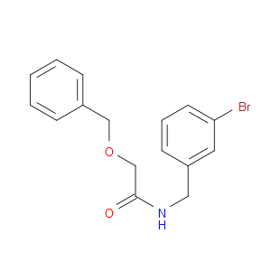 2-(BENZYLOXY)-N-(3-BROMOBENZYL)ACETAMIDE