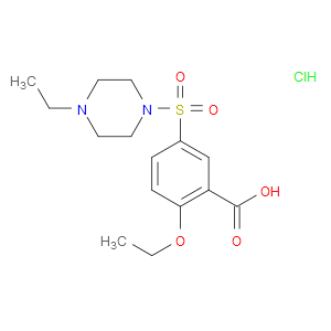 2-ETHOXY-5-((4-ETHYLPIPERAZIN-1-YL)SULFONYL)BENZOIC ACID HYDROCHLORIDE