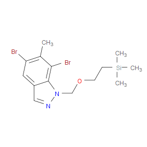 5,7-DIBROMO-6-METHYL-1-((2-(TRIMETHYLSILYL)ETHOXY)METHYL)-1H-INDAZOLE