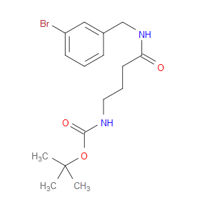 TERT-BUTYL (4-((3-BROMOBENZYL)AMINO)-4-OXOBUTYL)CARBAMATE