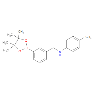 BENZENEMETHANAMINE, N-(4-METHYLPHENYL)-3-(4,4,5,5-TETRAMETHYL-1,3,2-DIOXABOROLAN-2-YL)-