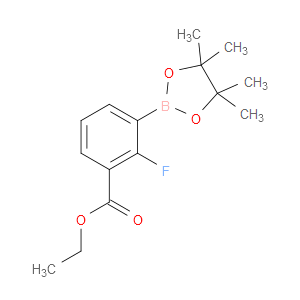 BENZOIC ACID, 2-FLUORO-3-(4,4,5,5-TETRAMETHYL-1,3,2-DIOXABOROLAN-2-YL)-, ETHYL ESTER