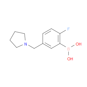 (2-FLUORO-5-[(PYRROLIDIN-1-YL)METHYL]PHENYL)BORONIC ACID