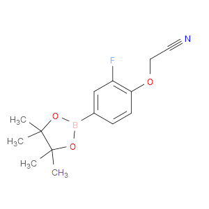 2-[2-FLUORO-4-(4,4,5,5-TETRAMETHYL-1,3,2-DIOXABOROLAN-2-YL)PHENOXY]ACETONITRILE
