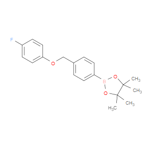 2-(4-((4-FLUOROPHENOXY)METHYL)PHENYL)-4,4,5,5-TETRAMETHYL-1,3,2-DIOXABOROLANE - Click Image to Close