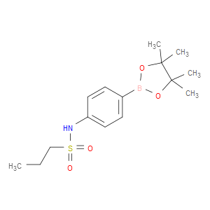 1-PROPANESULFONAMIDE, N-[4-(4,4,5,5-TETRAMETHYL-1,3,2-DIOXABOROLAN-2-YL)PHENYL]-