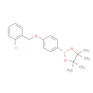 1,3,2-DIOXABOROLANE, 2-[4-[(2-CHLOROPHENYL)METHOXY]PHENYL]-4,4,5,5-TETRAMETHYL- - Click Image to Close