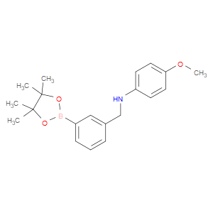 BENZENEMETHANAMINE, N-(4-METHOXYPHENYL)-3-(4,4,5,5-TETRAMETHYL-1,3,2-DIOXABOROLAN-2-YL)-