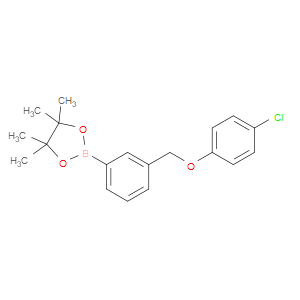 2-(3-((4-CHLOROPHENOXY)METHYL)PHENYL)-4,4,5,5-TETRAMETHYL-1,3,2-DIOXABOROLANE - Click Image to Close