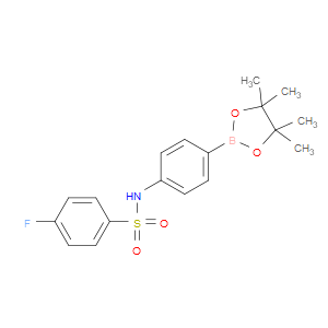 4-FLUORO-N-(4-(4,4,5,5-TETRAMETHYL-1,3,2-DIOXABOROLAN-2-YL)PHENYL)BENZENESULFONAMIDE