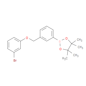 2-(3-((3-BROMOPHENOXY)METHYL)PHENYL)-4,4,5,5-TETRAMETHYL-1,3,2-DIOXABOROLANE - Click Image to Close