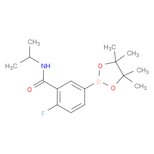 2-FLUORO-N-ISOPROPYL-5-(TETRAMETHYL-1,3,2-DIOXABOROLAN-2-YL)BENZAMIDE - Click Image to Close