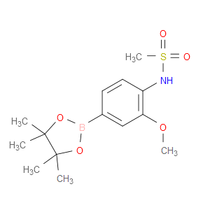 METHANESULFONAMIDE, N-[2-METHOXY-4-(4,4,5,5-TETRAMETHYL-1,3,2-DIOXABOROLAN-2-YL)PHENYL]-
