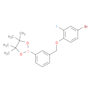 2-(3-((4-BROMO-2-FLUOROPHENOXY)METHYL)PHENYL)-4,4,5,5-TETRAMETHYL-1,3,2-DIOXABOROLANE - Click Image to Close