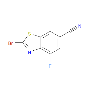 2-BROMO-4-FLUORO-1,3-BENZOTHIAZOLE-6-CARBONITRILE - Click Image to Close