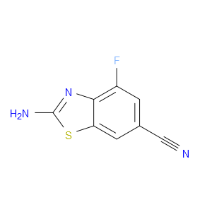2-AMINO-4-FLUORO-1,3-BENZOTHIAZOLE-6-CARBONITRILE - Click Image to Close