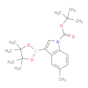TERT-BUTYL 5-METHYL-3-(4,4,5,5-TETRAMETHYL-1,3,2-DIOXABOROLAN-2-YL)-1H-INDOLE-1-CARBOXYLATE - Click Image to Close