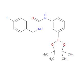 1-(4-FLUOROBENZYL)-3-(3-(4,4,5,5-TETRAMETHYL-1,3,2-DIOXABOROLAN-2-YL)PHENYL)UREA