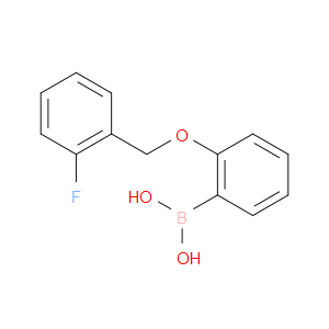 (2-[(2-FLUOROPHENYL)METHOXY]PHENYL)BORONIC ACID