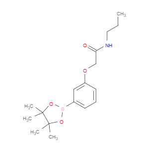 N-PROPYL-2-(3-(4,4,5,5-TETRAMETHYL-1,3,2-DIOXABOROLAN-2-YL)PHENOXY)ACETAMIDE - Click Image to Close