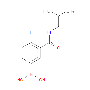 4-FLUORO-3-ISOBUTYLCARBAMOYLBENZENEBORONIC ACID
