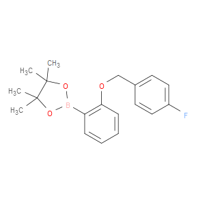 1,3,2-DIOXABOROLANE, 2-[2-[(4-FLUOROPHENYL)METHOXY]PHENYL]-4,4,5,5-TETRAMETHYL-