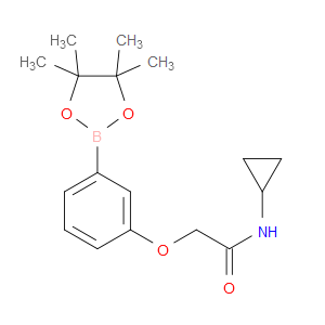 N-CYCLOPROPYL-2-(3-(4,4,5,5-TETRAMETHYL-1,3,2-DIOXABOROLAN-2-YL)PHENOXY)ACETAMIDE